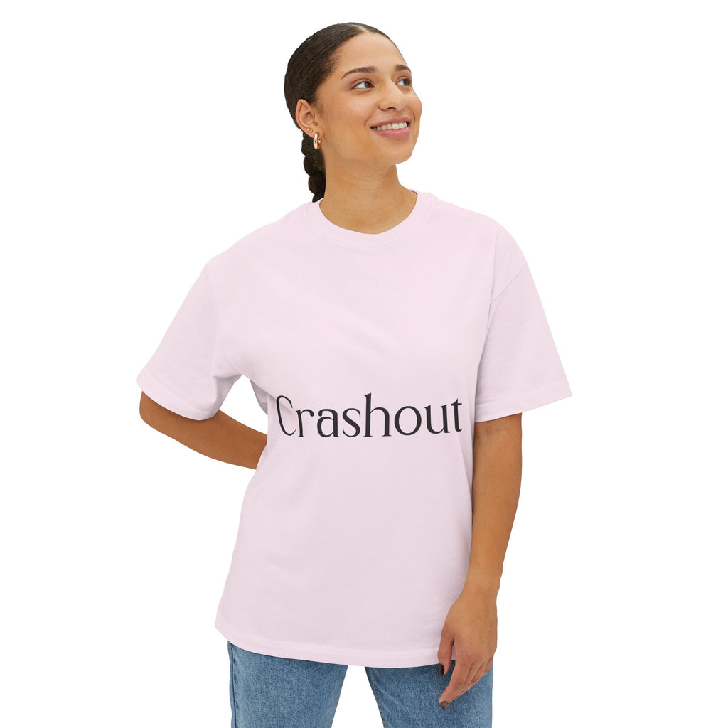 Crashout Boxy Tee — Minimalist Oversized Graphic T-Shirt
