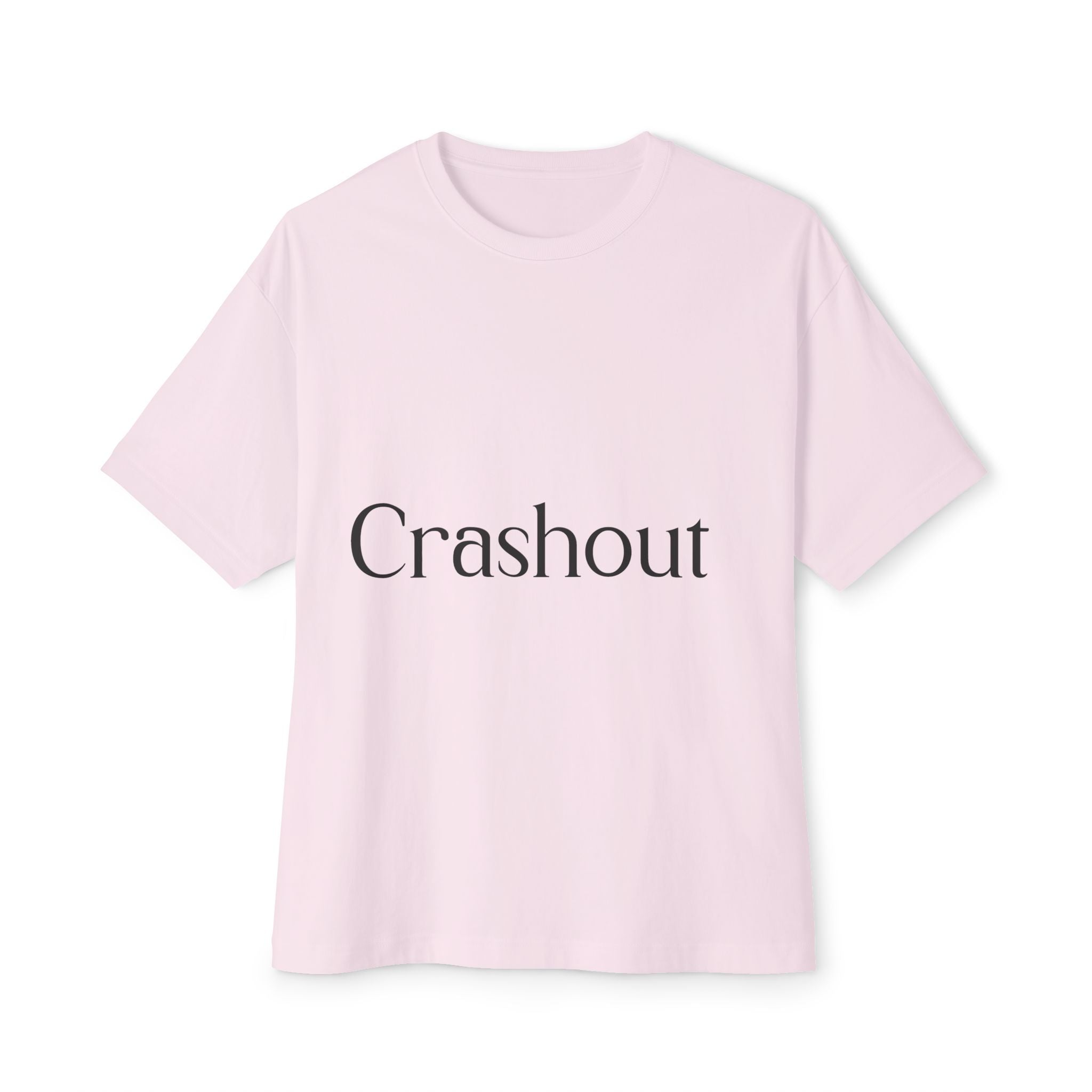 Crashout Boxy Tee — Minimalist Oversized Graphic T-Shirt