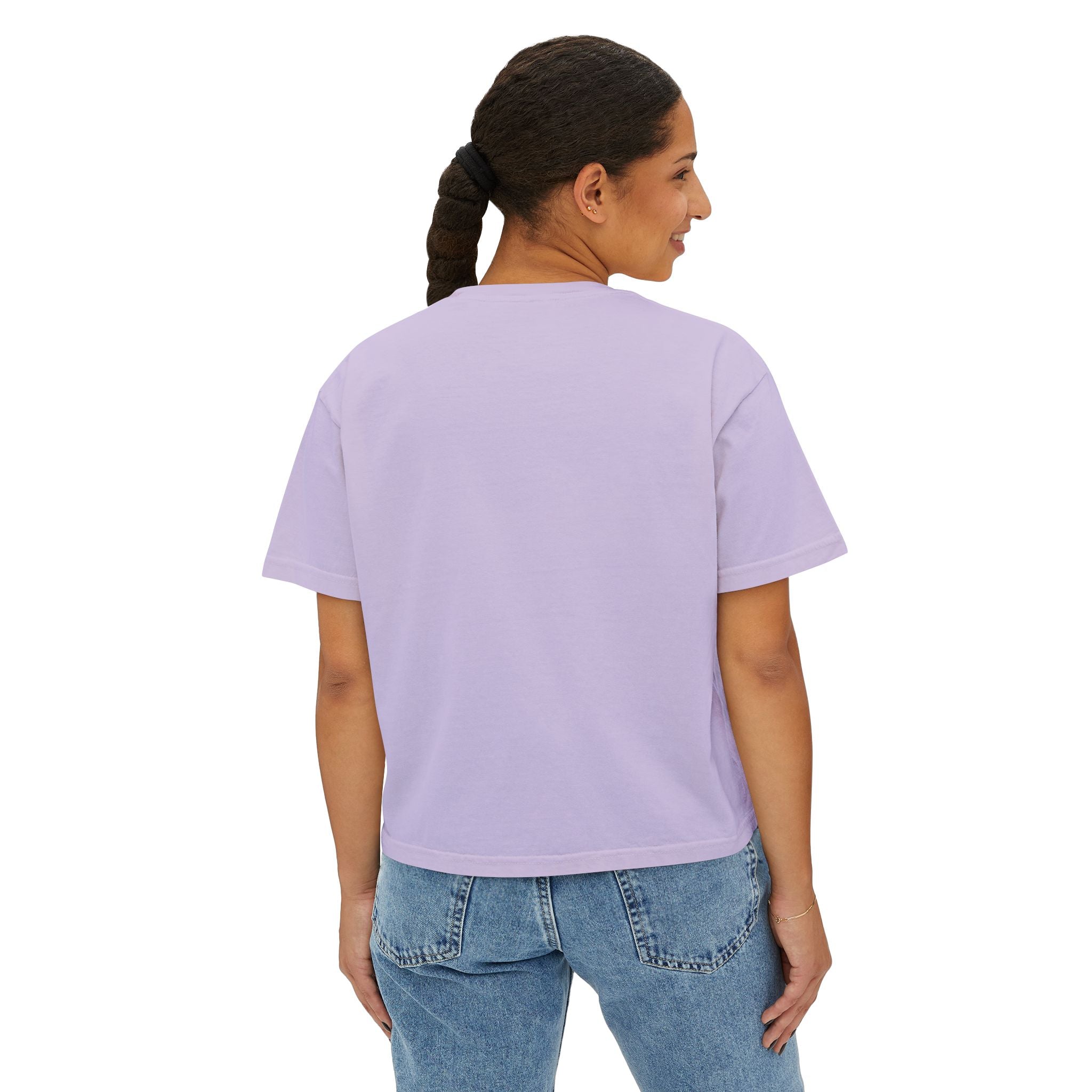 Boxy Tee — "Fuck It Up" Minimalist Slogan Women's Crop T-Shirt