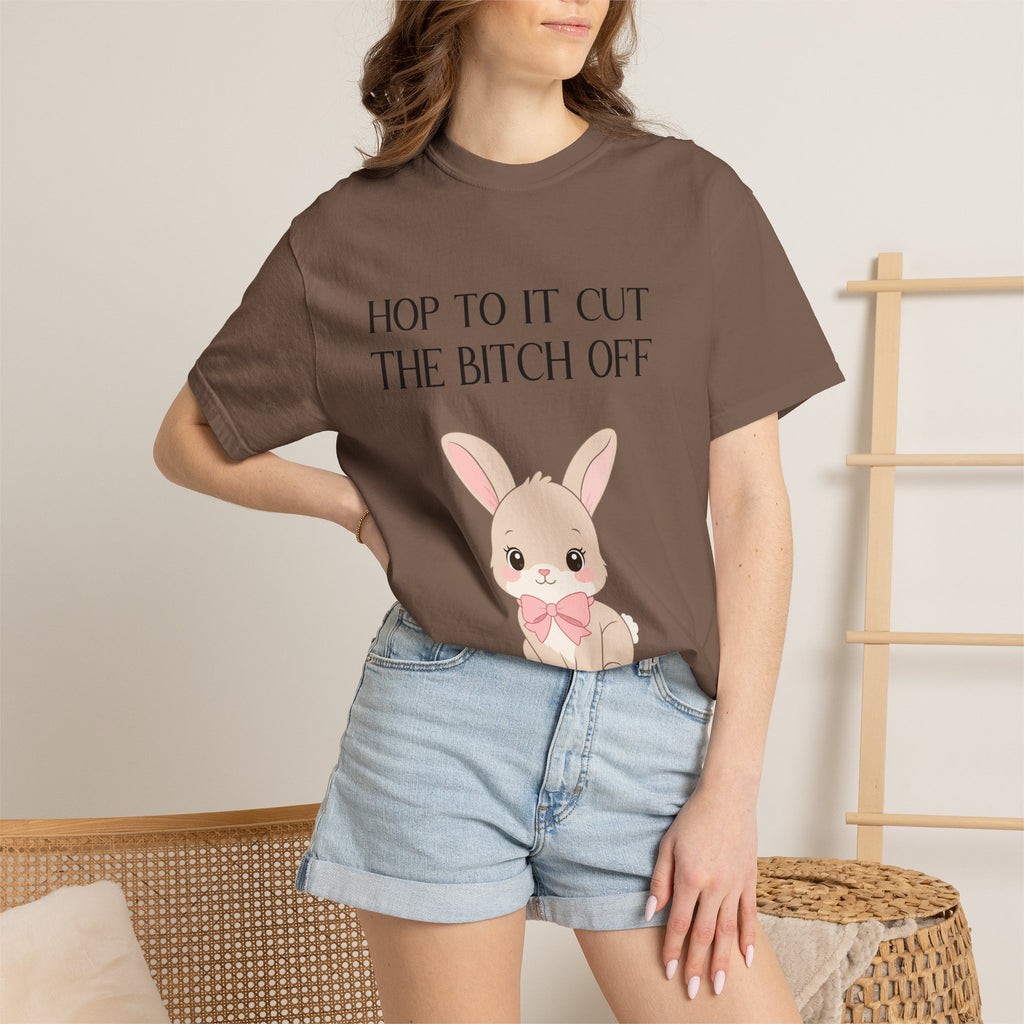 T-shirt « Bunny 'Hop To It Cut The Bitch Off' »