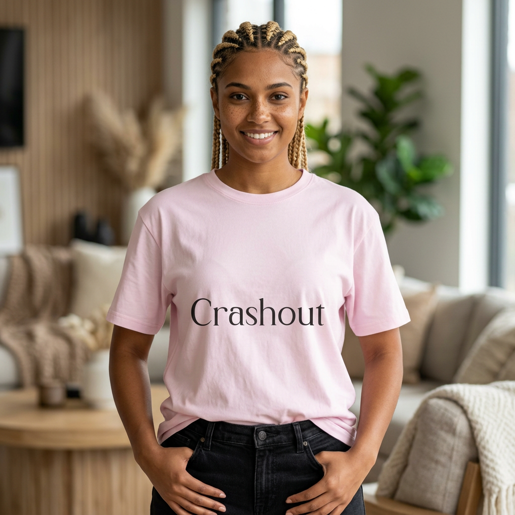 Crashout Boxy Tee — Minimalist Oversized Graphic T-Shirt
