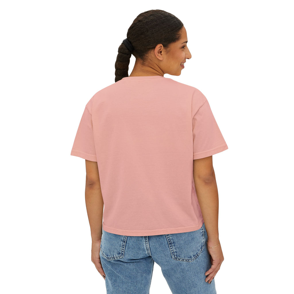 Boxy Tee — "Fuck It Up" Minimalist Slogan Women's Crop T-Shirt