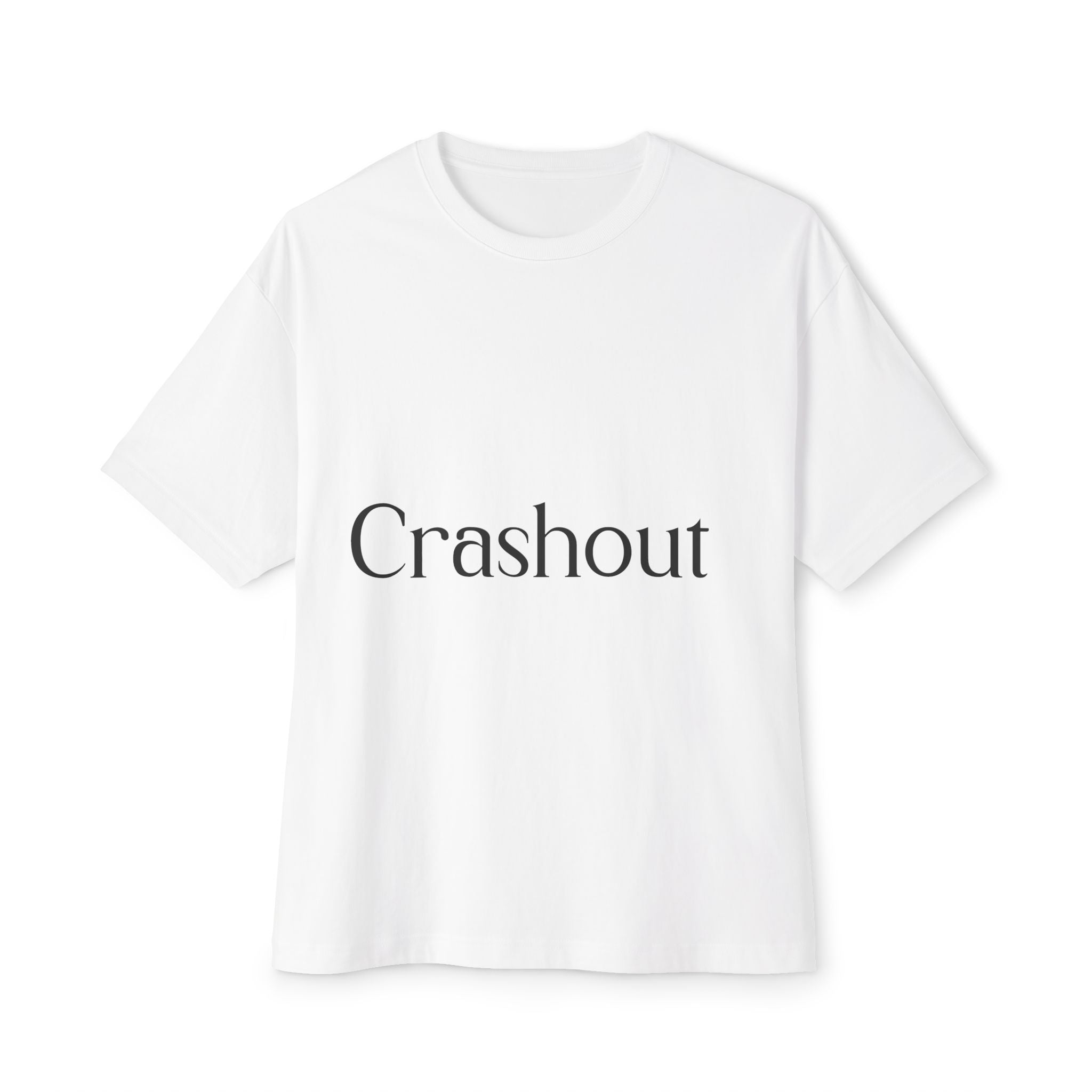 Crashout Boxy Tee — Minimalist Oversized Graphic T-Shirt