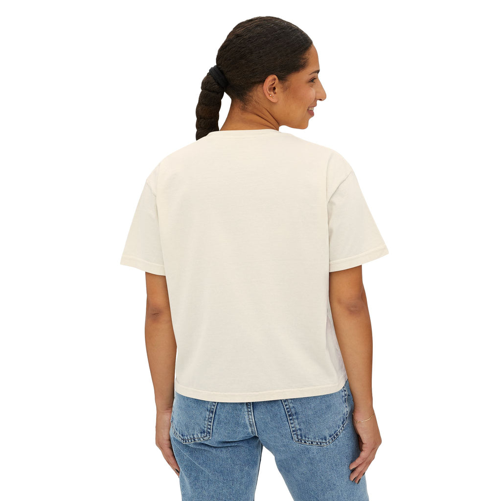 Boxy Tee — "Fuck It Up" Minimalist Slogan Women's Crop T-Shirt