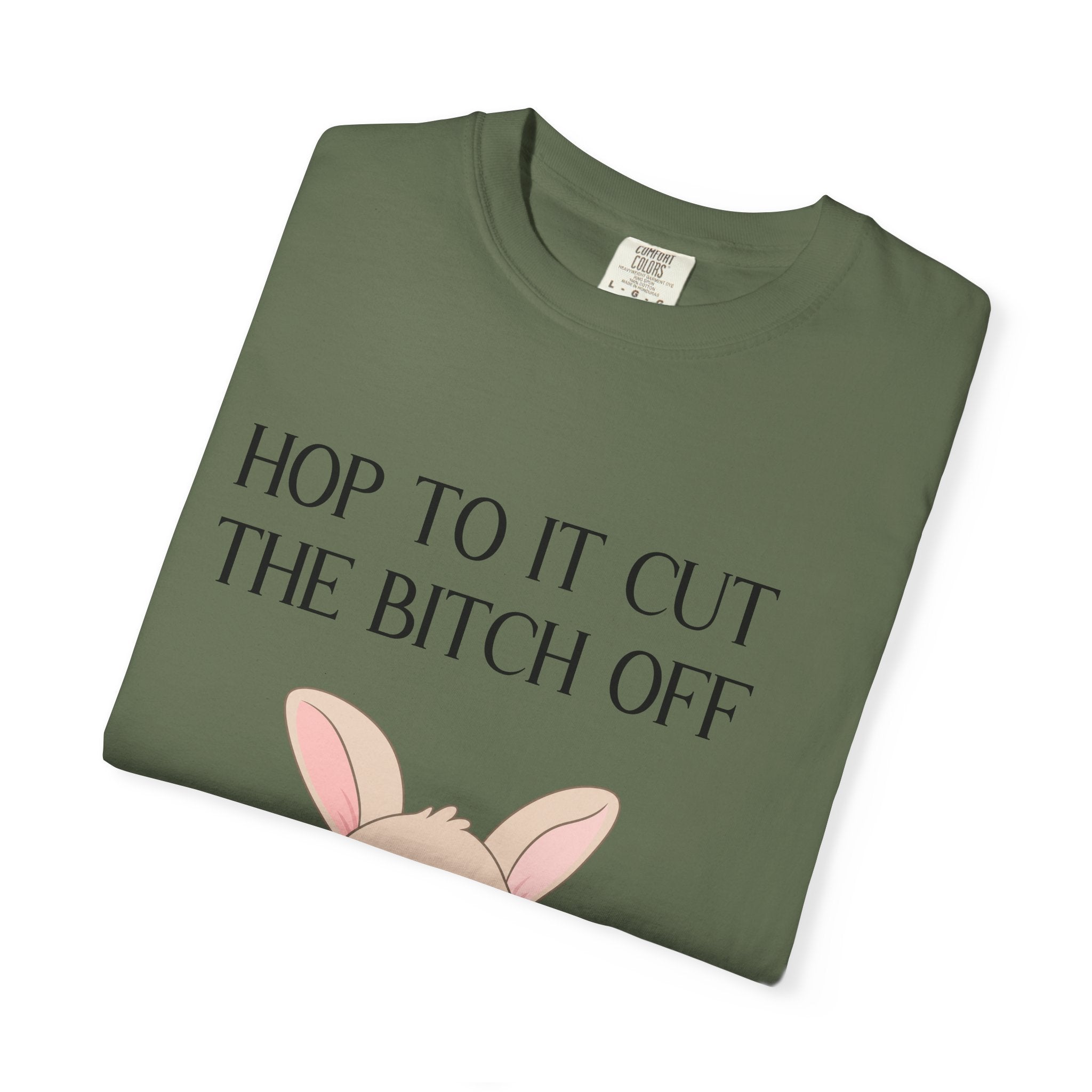 T-shirt « Bunny 'Hop To It Cut The Bitch Off' »