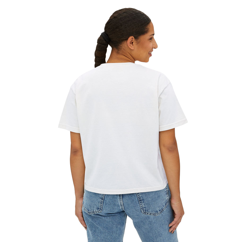 Boxy Tee — "Fuck It Up" Minimalist Slogan Women's Crop T-Shirt