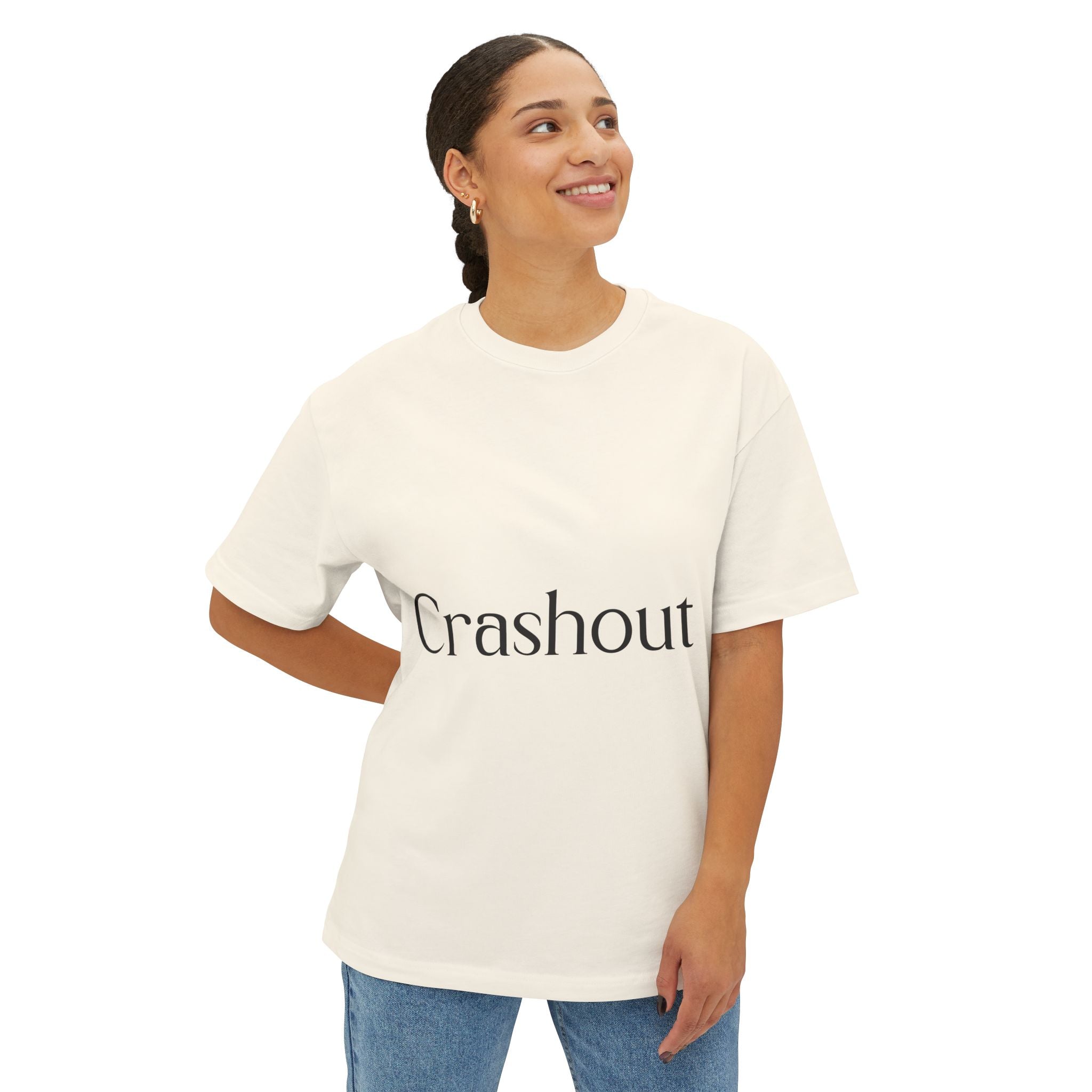Crashout Boxy Tee — Minimalist Oversized Graphic T-Shirt