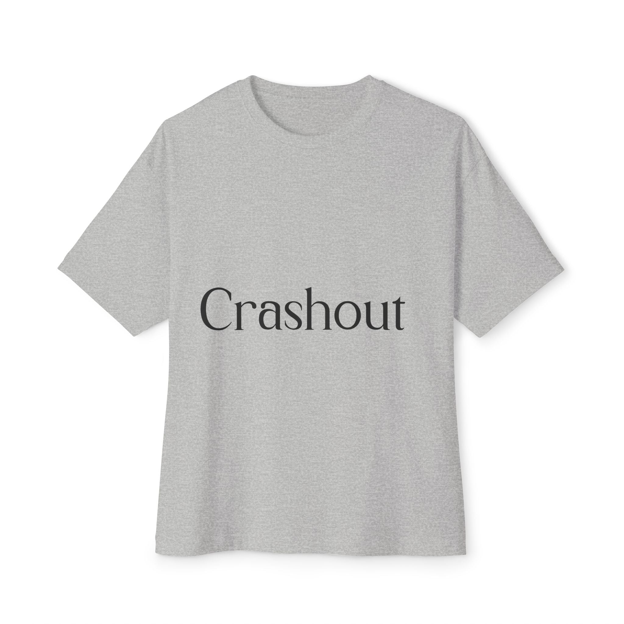 Crashout Boxy Tee — Minimalist Oversized Graphic T-Shirt