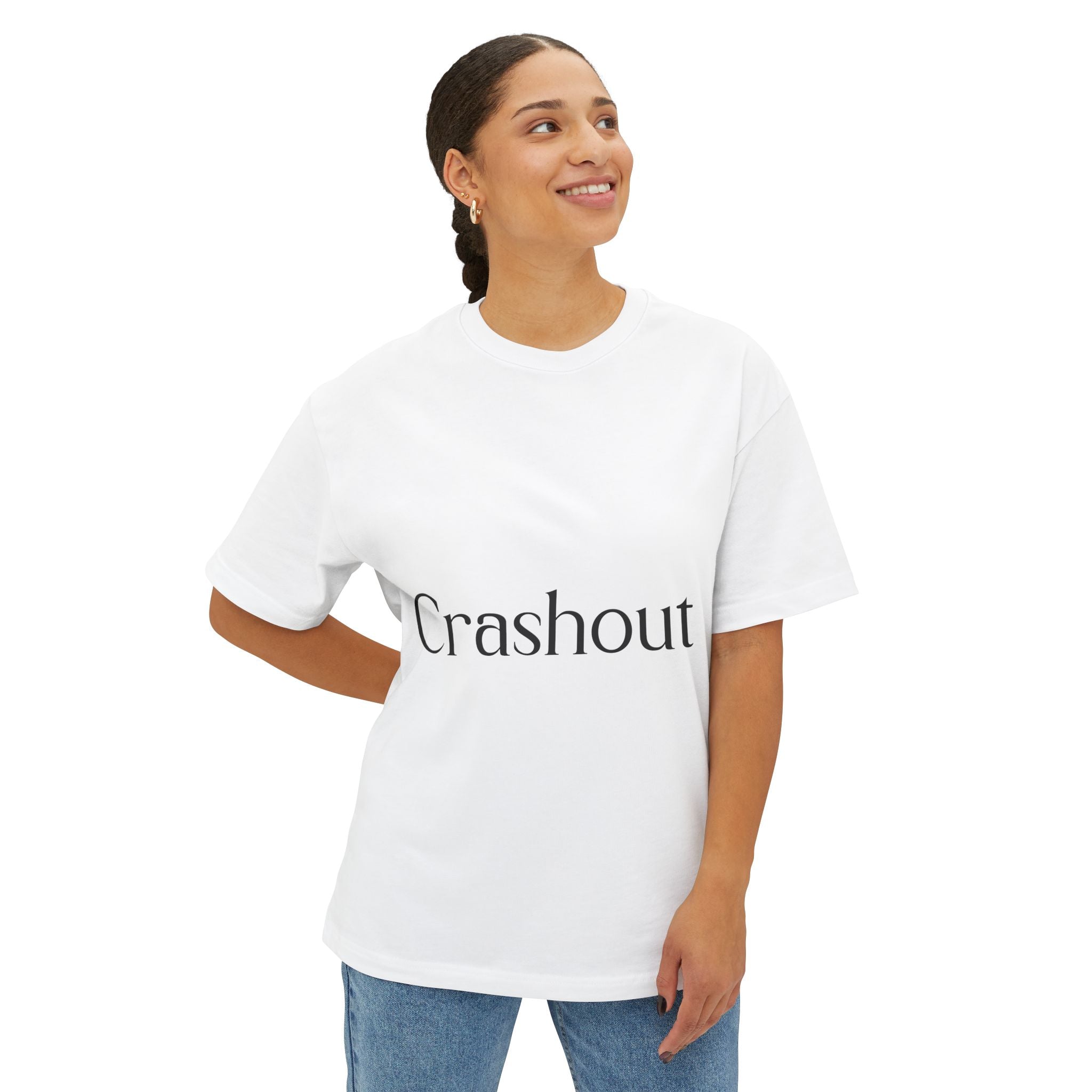 Crashout Boxy Tee — Minimalist Oversized Graphic T-Shirt