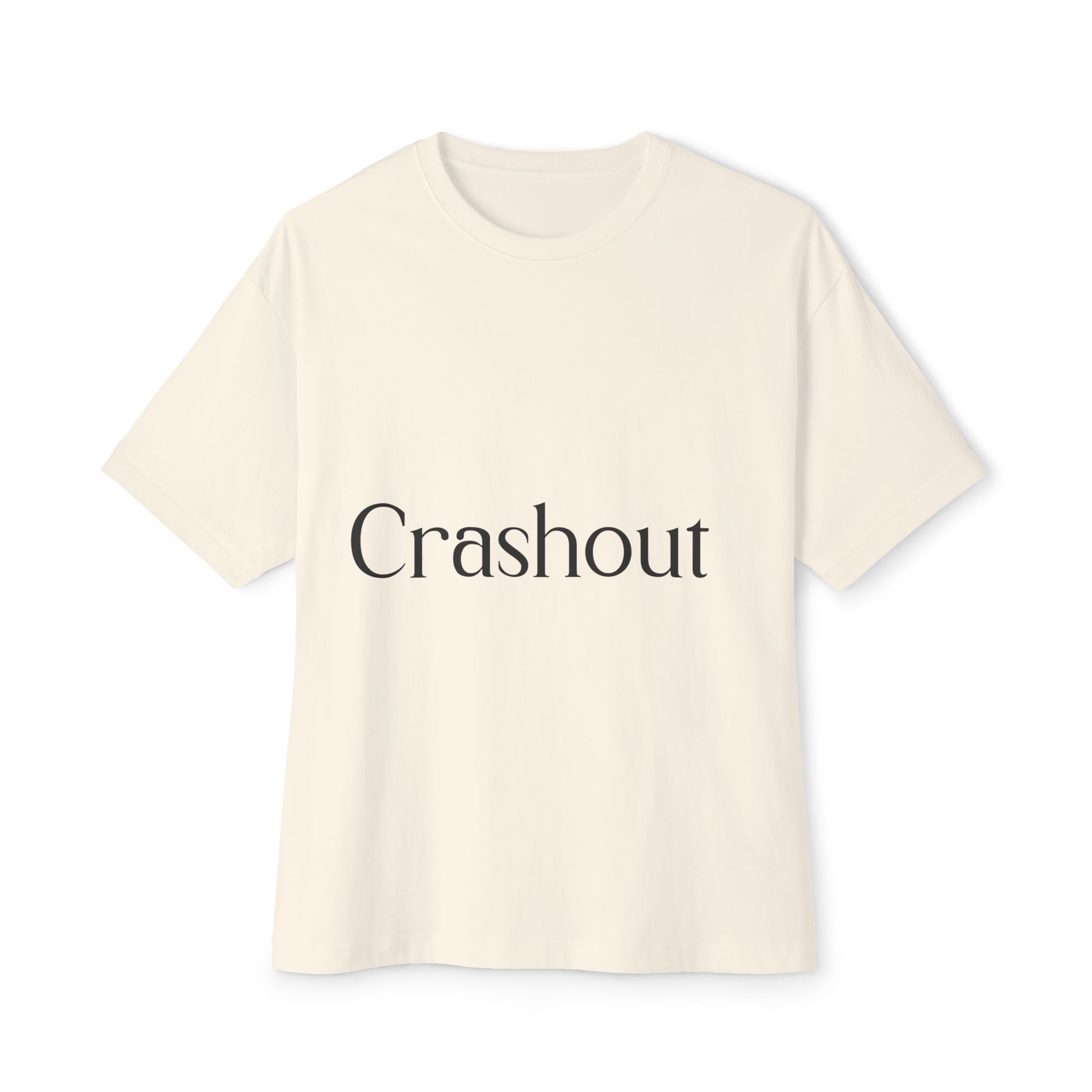 Crashout Boxy Tee — Minimalist Oversized Graphic T-Shirt